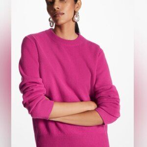 COS Fuchsia 100% Cashmere Sweater